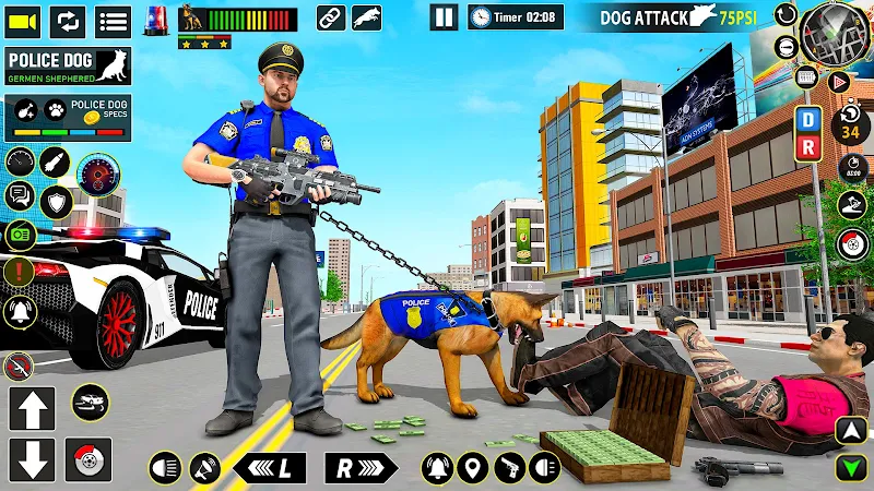 Police Dog Subway Crime Shoot Ảnh chụp màn hình 0