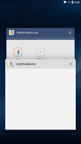 Parallel Space Lite－Dual App スクリーンショット 1