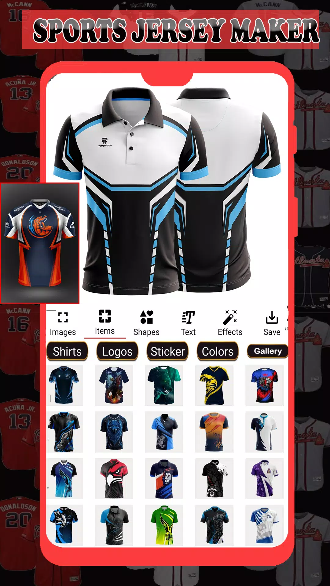 Sports Jersey Maker スクリーンショット 1