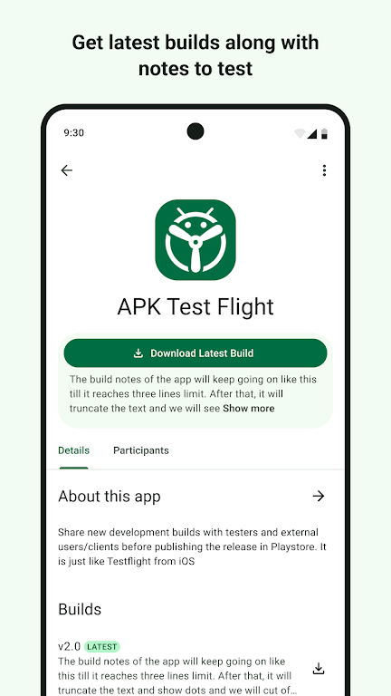 APKFlight - Android TestFlight 螢幕截圖 2