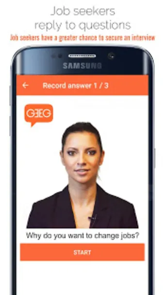 GEEG Automatic Video Job Interview Скриншот 2