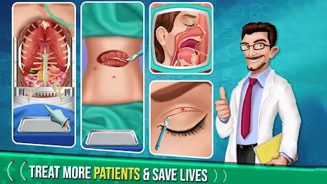 Offline Doctor Surgeon Games Schermafbeelding 0