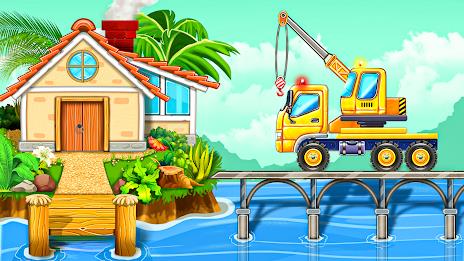 Build a House-Kids Truck Games Capture d'écran 0