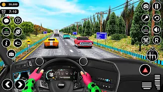 Highway Car Racing Offline Tangkapan skrin 0