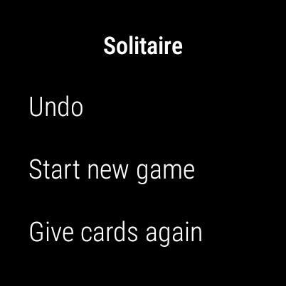 Solitaire Wearable 螢幕截圖 3