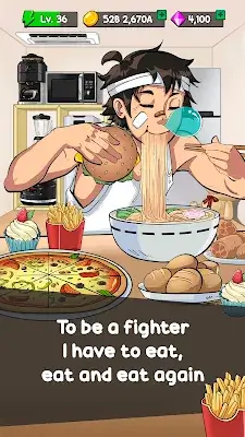 Food Fighter Clicker Games 螢幕截圖 0