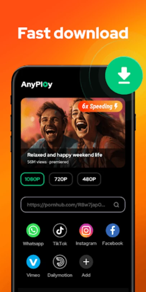 Video Player - AnyPlay Schermafbeelding 0