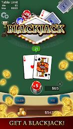 Blackjack 21 Mania स्क्रीनशॉट 0