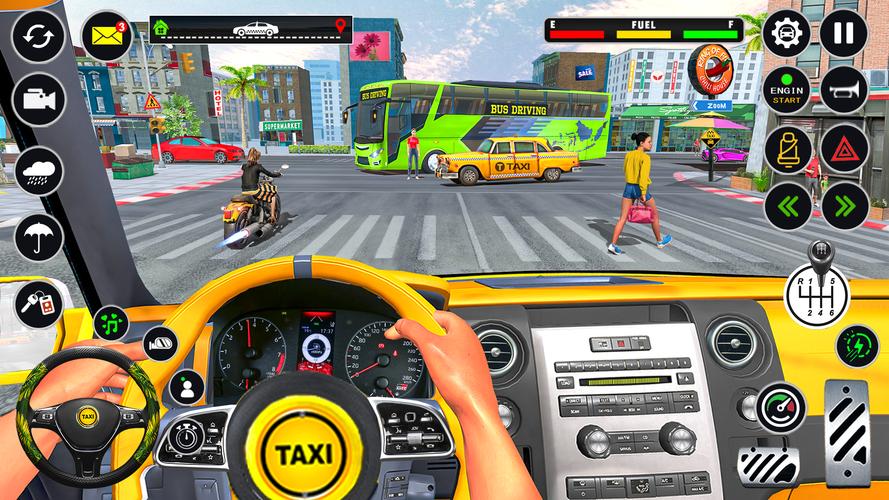 US Taxi Car Parking Simulator Ekran Görüntüsü 2