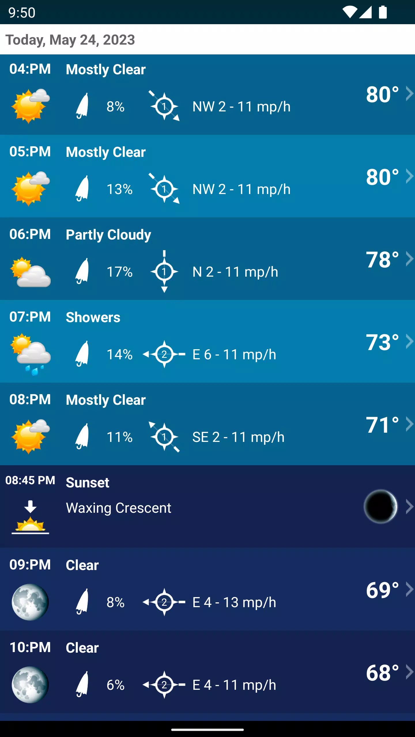 Schermata Weather XL PRO 3