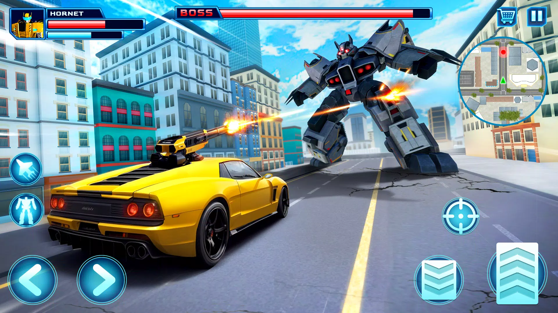 Robot Car Transform Fight Game Ảnh chụp màn hình 1