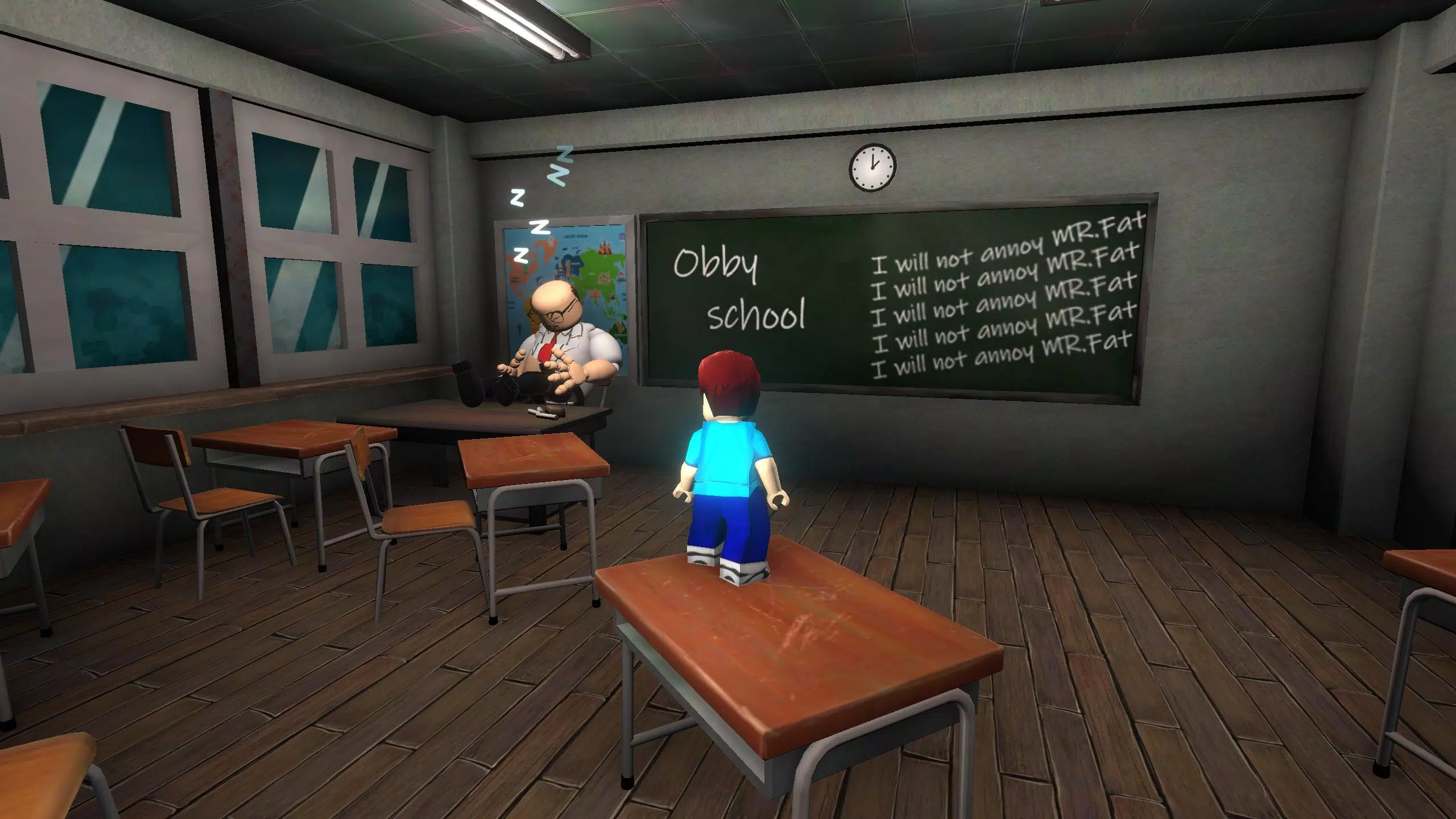 School Break: Obby Escape Captura de tela 0