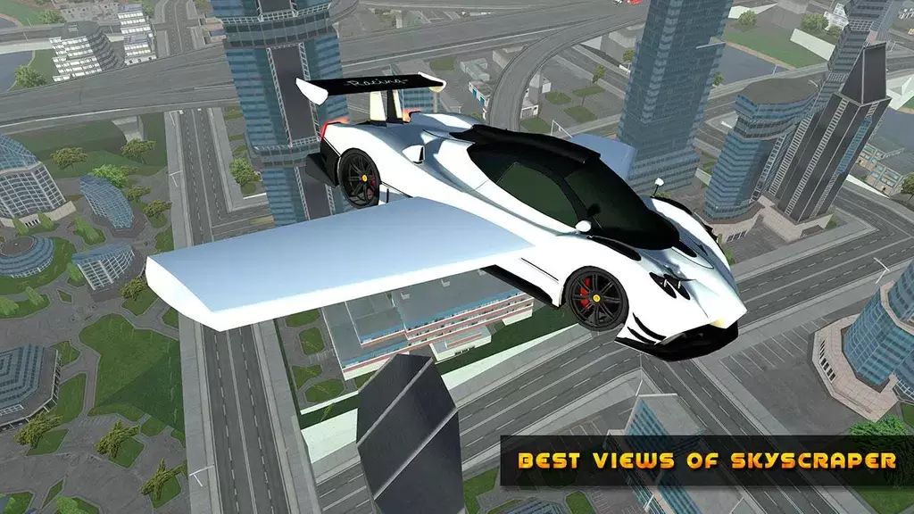 Flying Car Game driving Screenshot 2