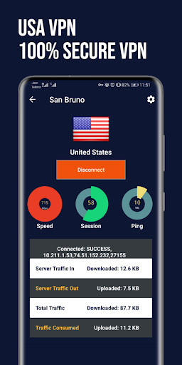 USA VPN Fast: Secure VPN Proxy 螢幕截圖 3