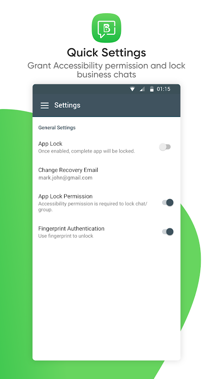 Locker for WhatsB Chat App Screenshot 2