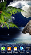 Tropical Night Live Wallpaper Schermafbeelding 2