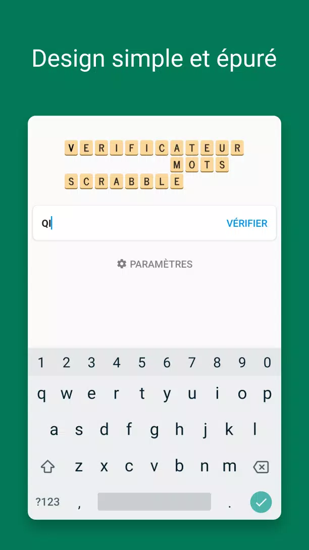 Verificateur Mots SCRABBLE Captura de pantalla 0