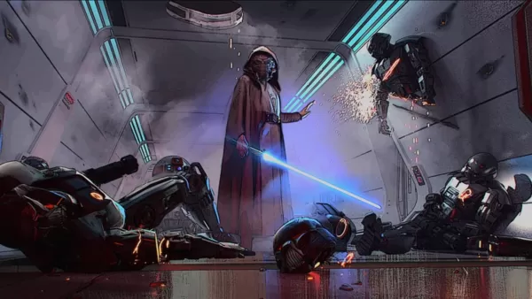 漏れを捨てるために作られたPlo Koonのコンセプトアート。画像クレジット：Disney＆Lucasfilm