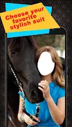 Horse With Girl Photo Suit 螢幕截圖 1