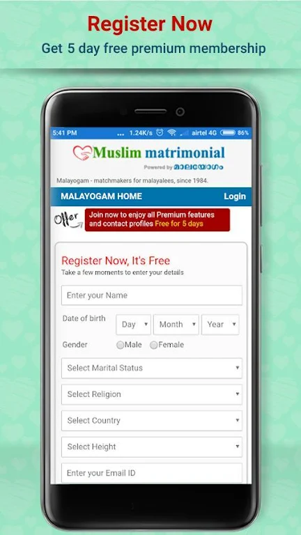 Muslim matrimonial - Malayogam Screenshot 1