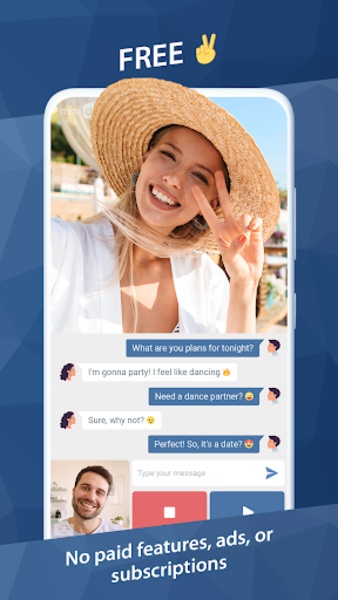 Minichat – The Fast Video Chat ภาพหน้าจอ 1