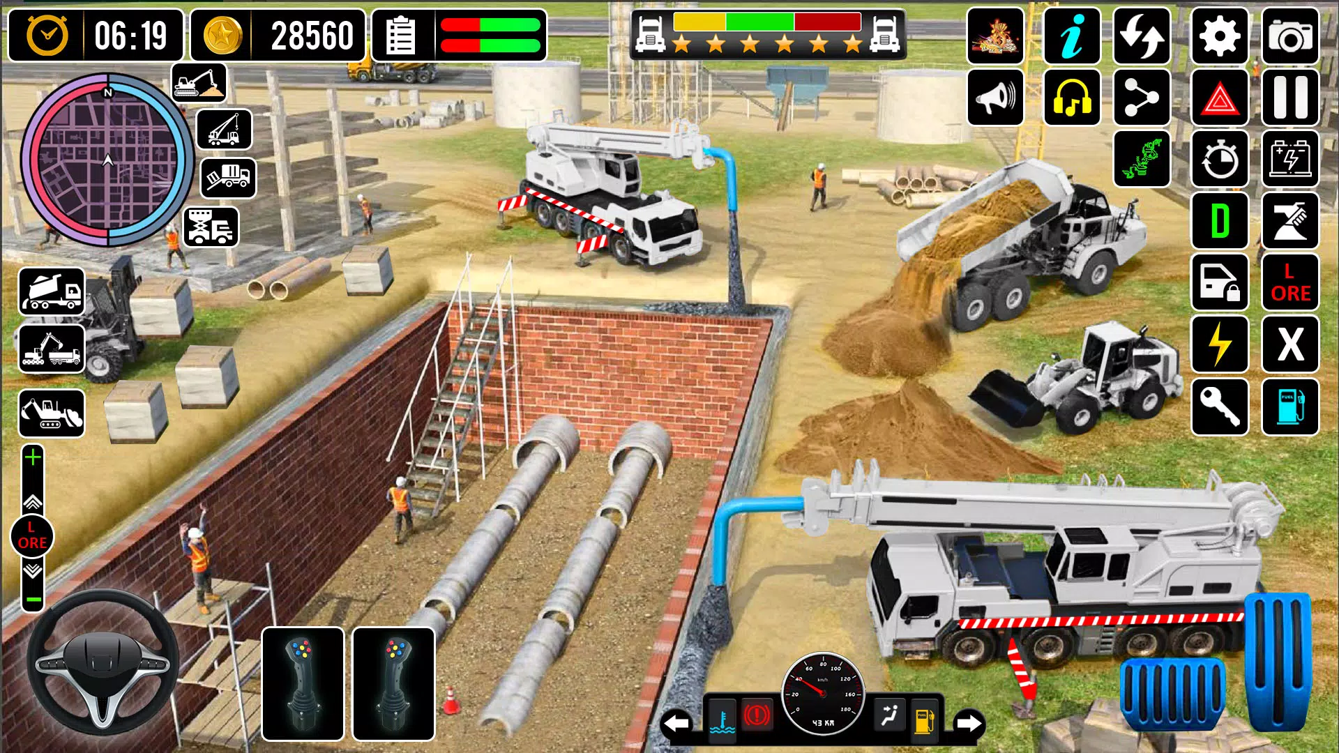 Snow Excavator Simulator Game Ảnh chụp màn hình 1