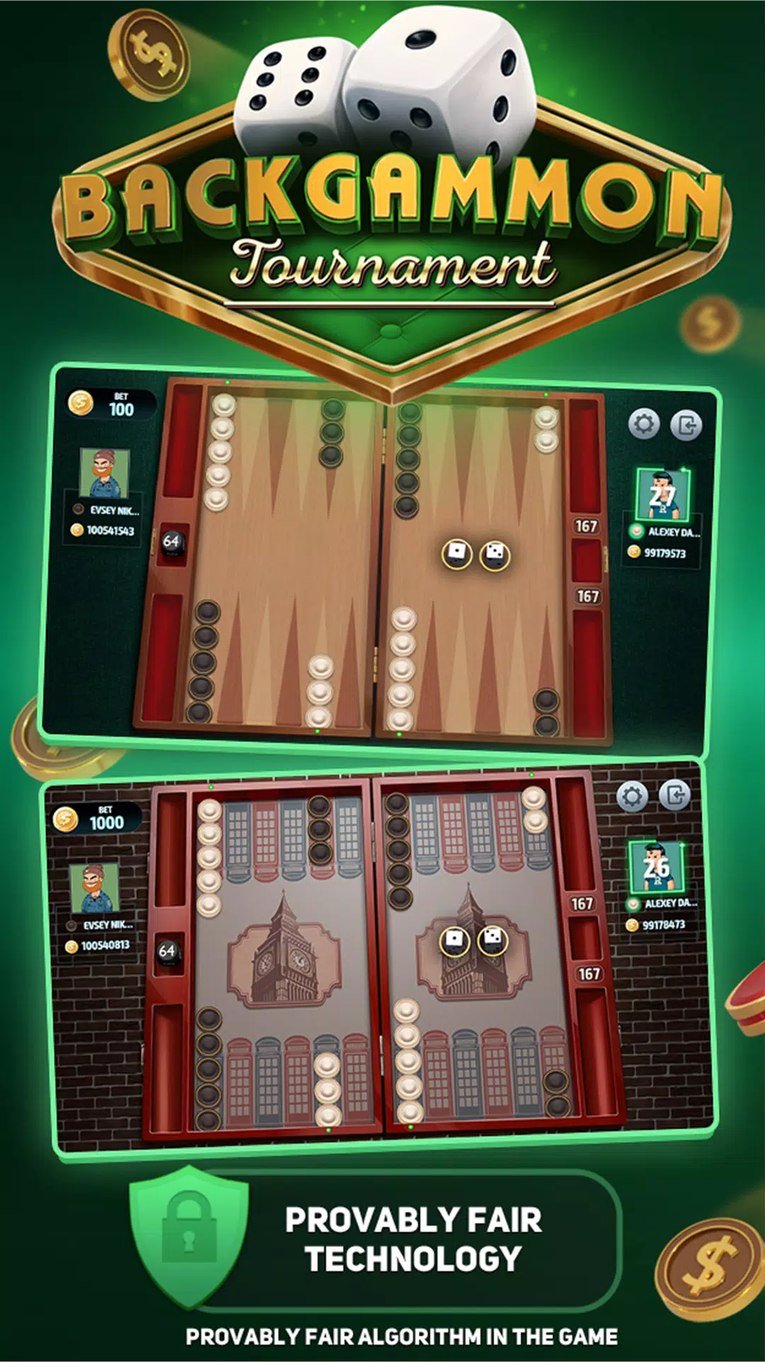 Backgammon Tournament Ảnh chụp màn hình 0