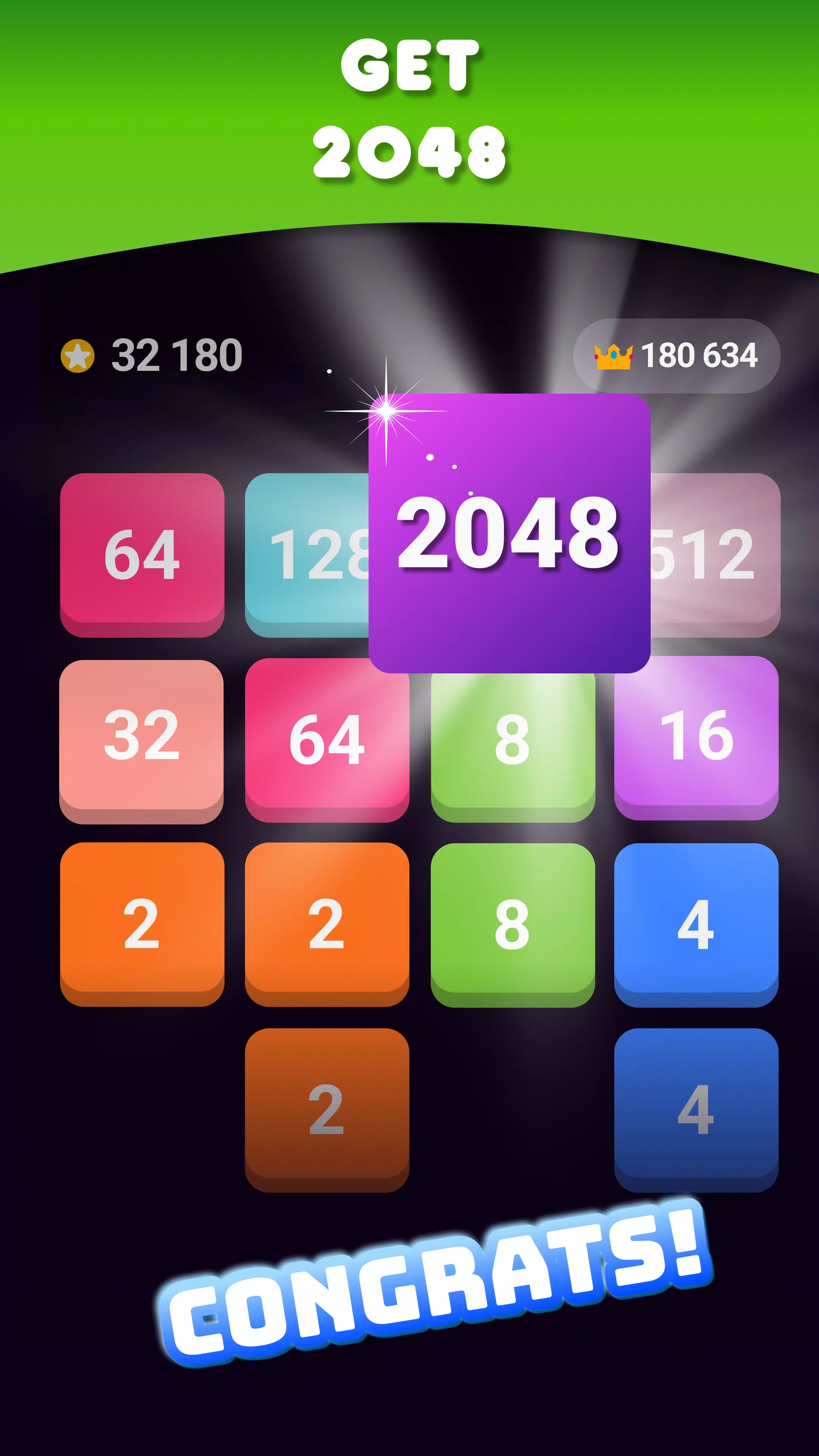 2048: Puzzle Game! Merge Block ภาพหน้าจอ 1