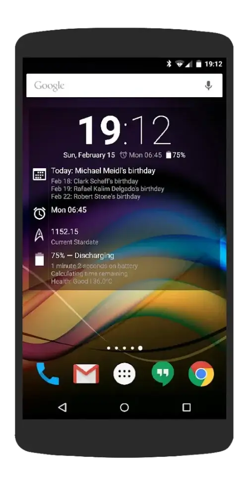 Chronus Information Widgets ဖန်သားပြင်ဓာတ်ပုံ 3