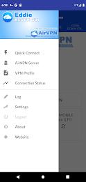 Schermata AirVPN Eddie Client GUI 1