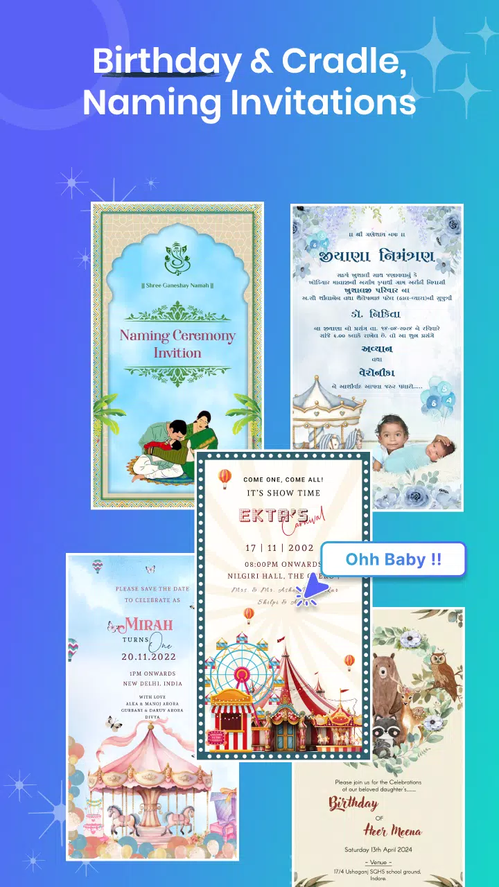 Invitation Maker - Card Design ဖန်သားပြင်ဓာတ်ပုံ 3