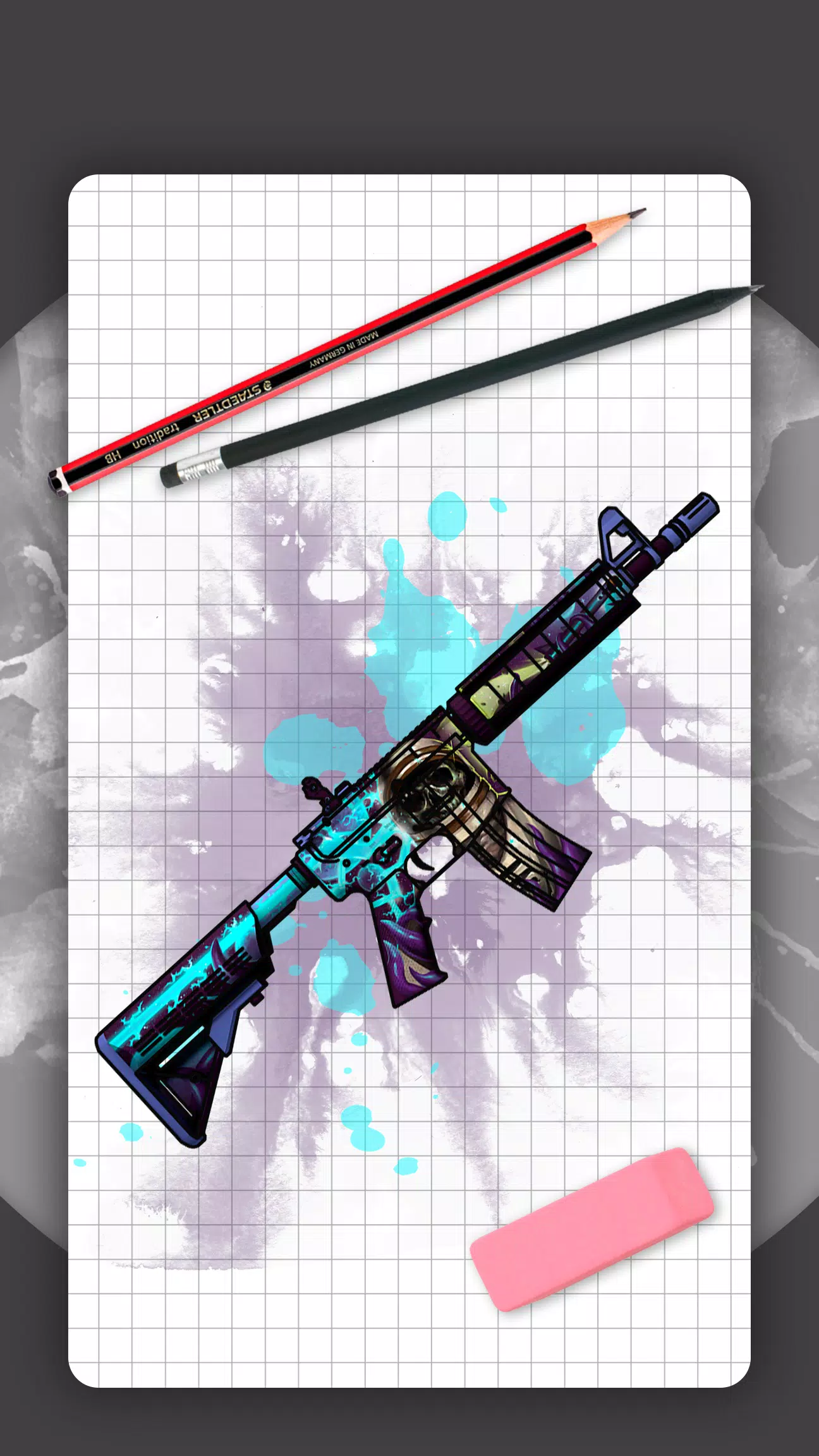 How to draw weapons. Skins Captura de pantalla 0