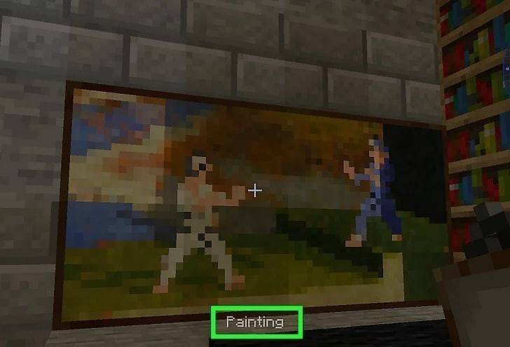 Hanging paintings