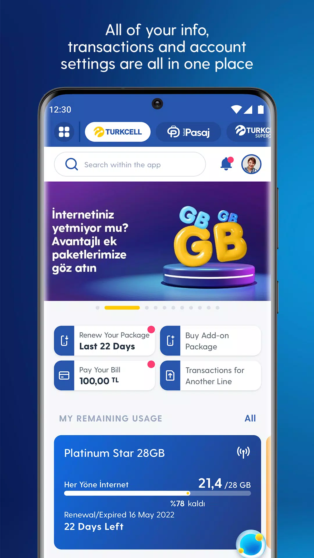 Turkcell Tangkapan skrin 2