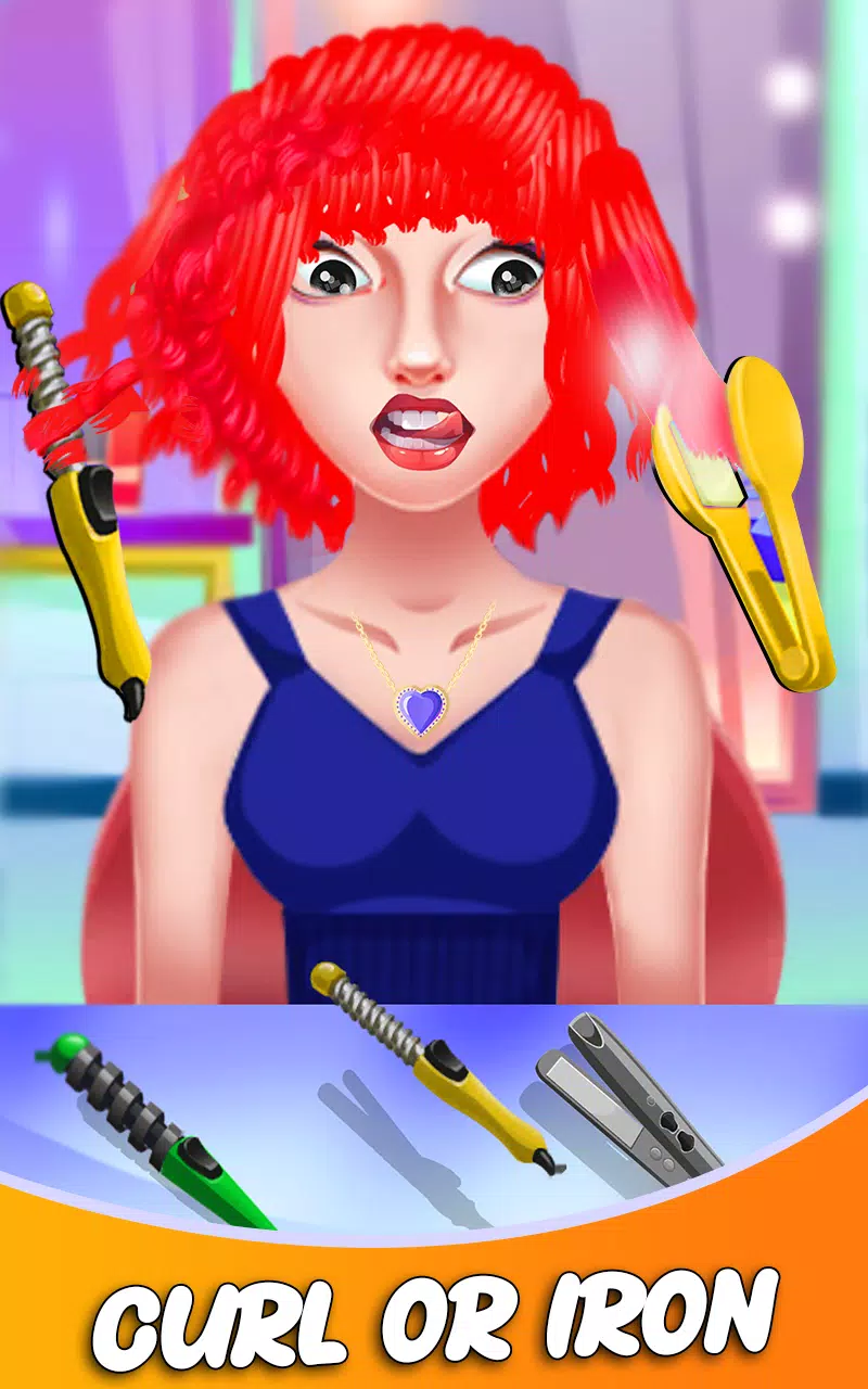 Fashion Girls Hair Salon Games Capture d'écran 1