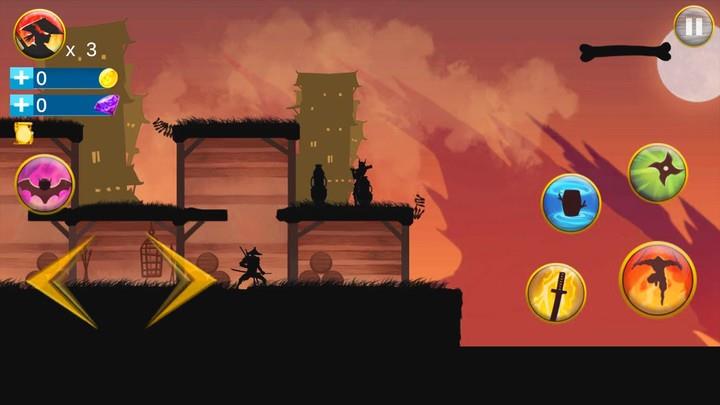 Shadow Samurai : Ninja Revenge ဖန်သားပြင်ဓာတ်ပုံ 2