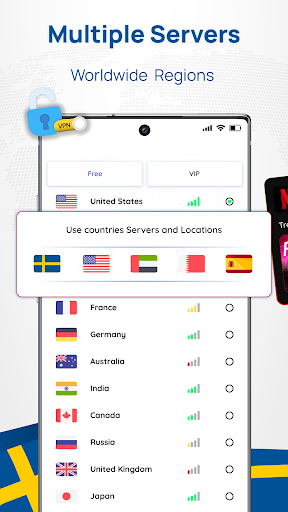 Sweden VPN: Get Sweden IP स्क्रीनशॉट 1