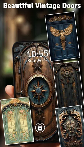 Vintage Door Lock Screen 螢幕截圖 2