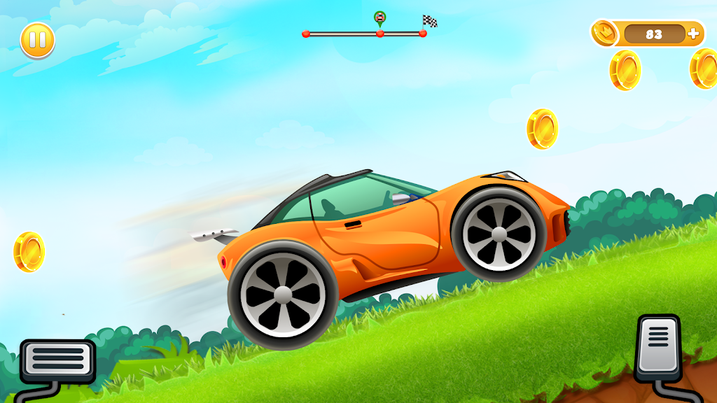 Uphill Races Car Game For Boys 螢幕截圖 0