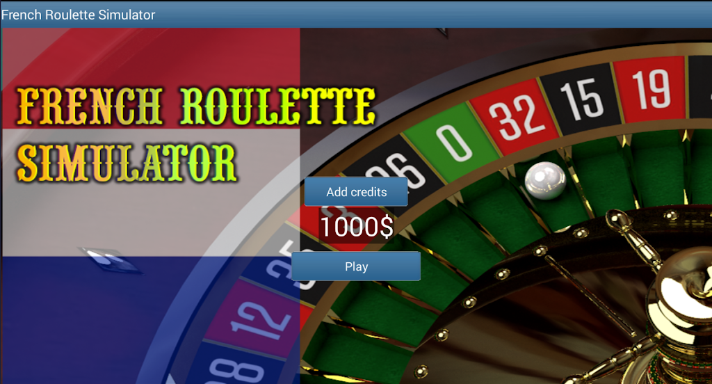 French Roulette Simulator Captura de tela 0
