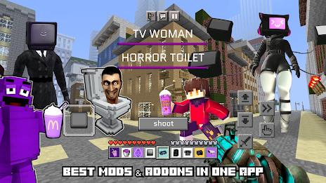 Horror Toilet Mods Minecraft スクリーンショット 1