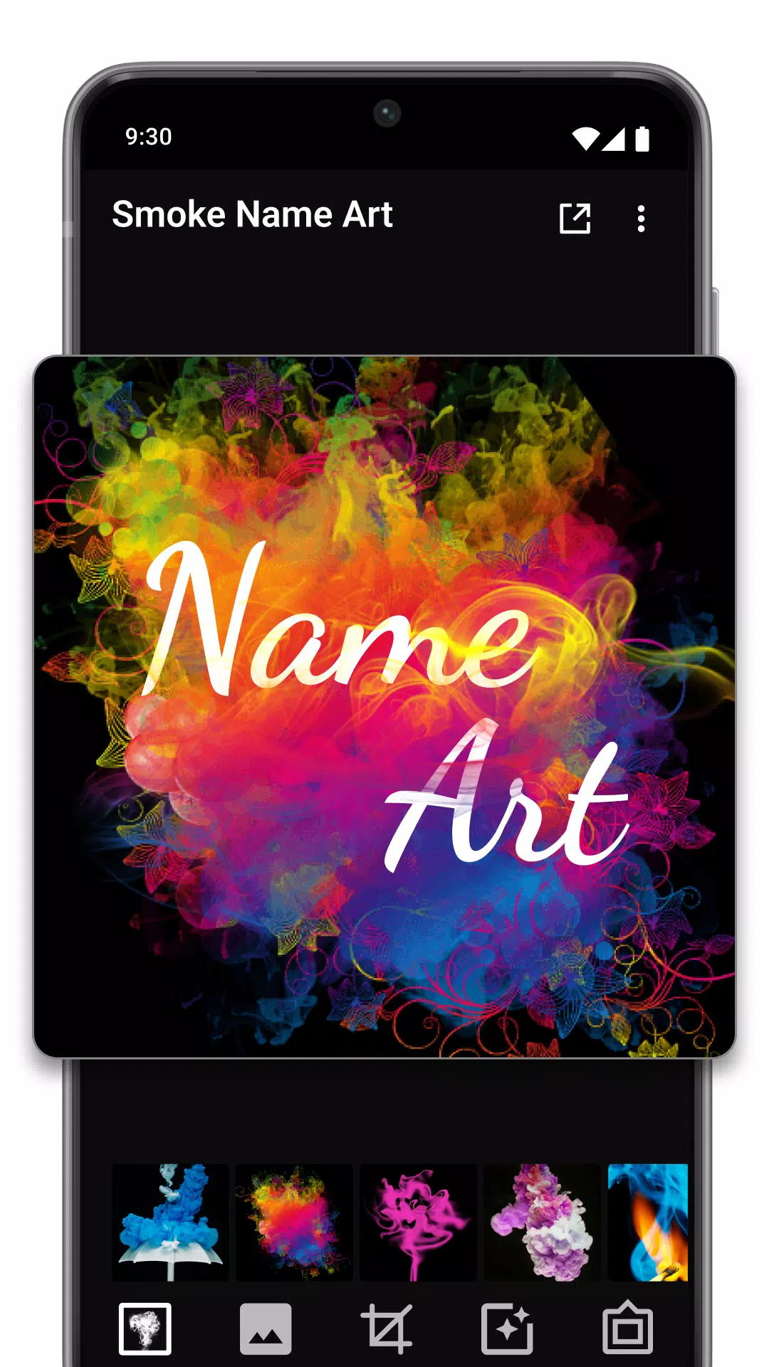 Smoke Name Art Maker Capture d'écran 3