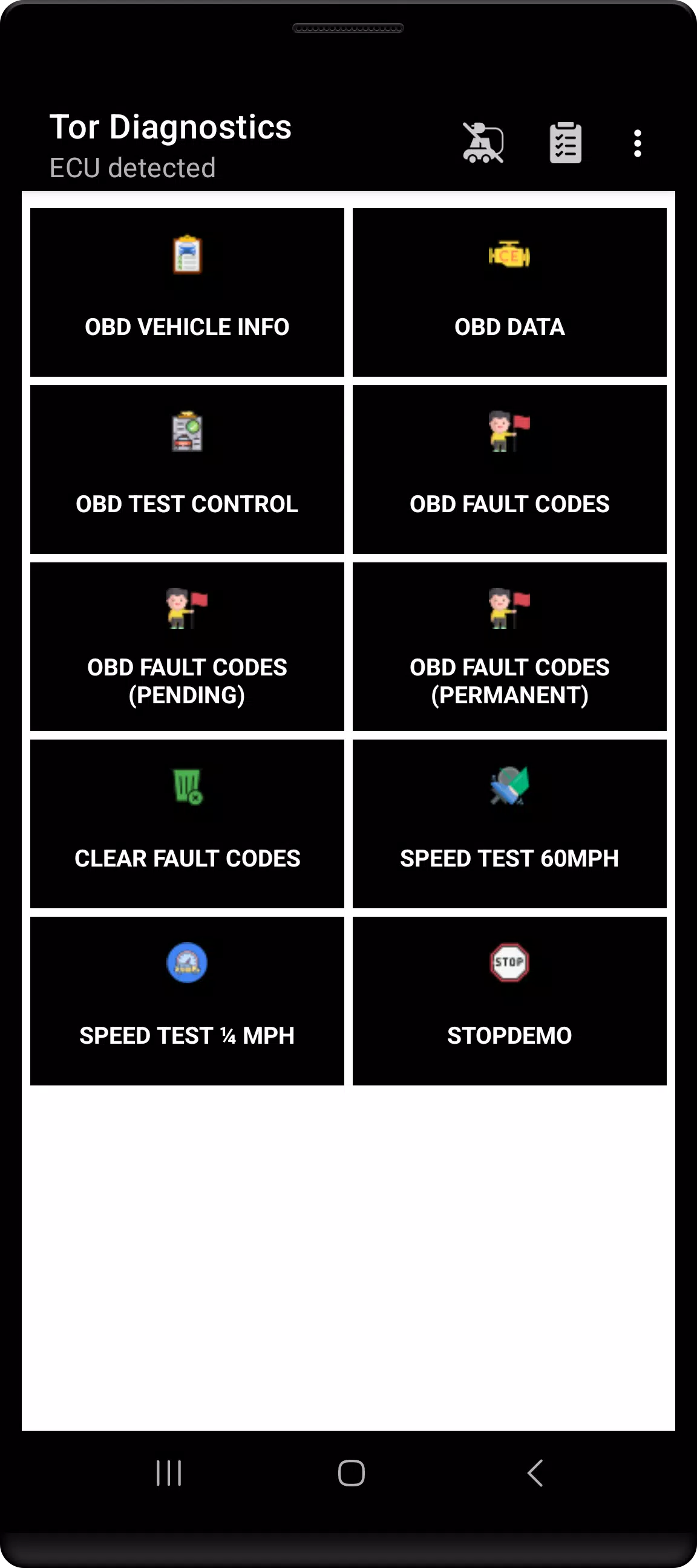 Tor OBD2 Diagnostics Screenshot 1