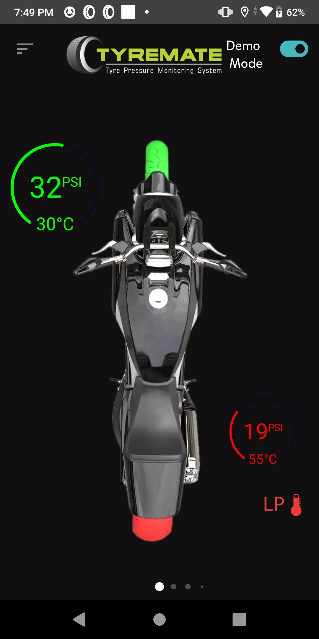 Tyremate TPMS for 2 wheelers 螢幕截圖 1