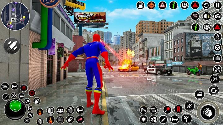 Spider Games: Spider Rope Hero Schermafbeelding 3