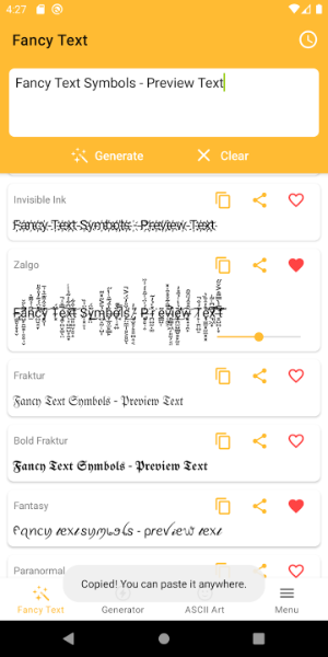 Fancy Text Symbols Mod Apk