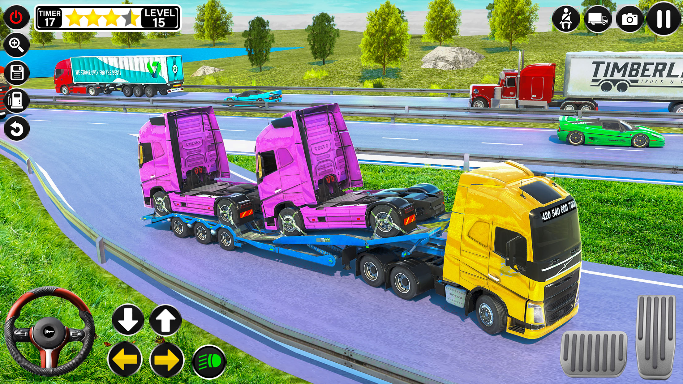 Crazy Truck Driving:Truck Game Captura de pantalla 1