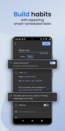 FlowSavvy: Time Block Planner Capture d'écran 1