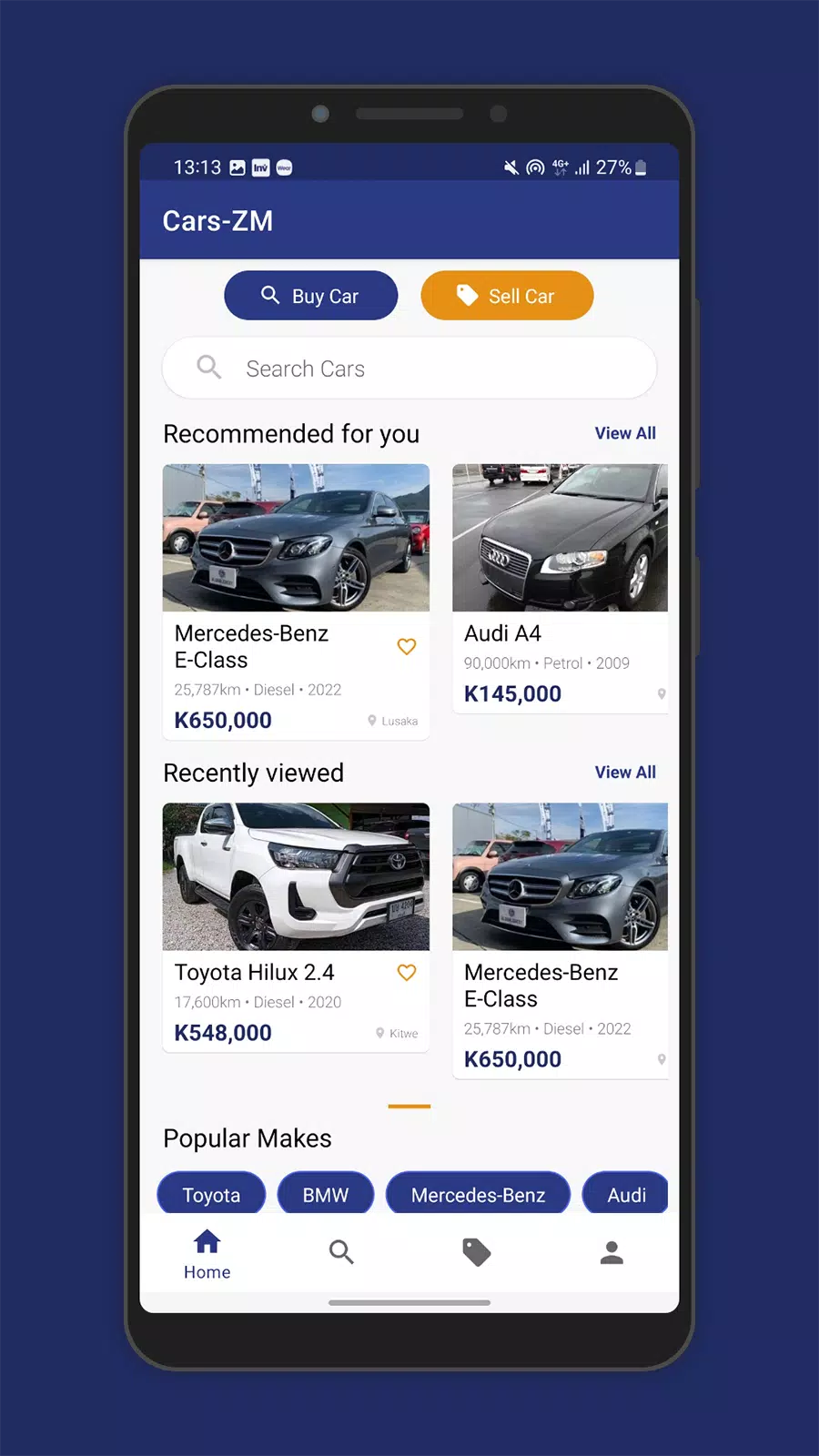 Cars Zambia - Buy & Sell Cars 螢幕截圖 1