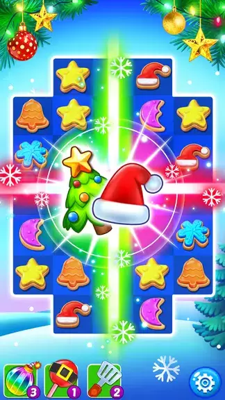 Schermata Christmas Cookie: Match 3 Game 0